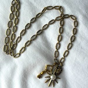 Kendra Scott 32 Inch Chain Link Necklace in Vintage Gold